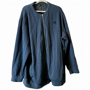 Jack and Jones Premium Men’s Navy Blue Zippered Crewneck Pockets Cardigan 3XL